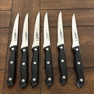 Serrated Steak Knives Set of 6